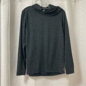 Alive Activewear Men's Long Sleeve Gray Hoodie Tee Size Small Qwick
Dry
